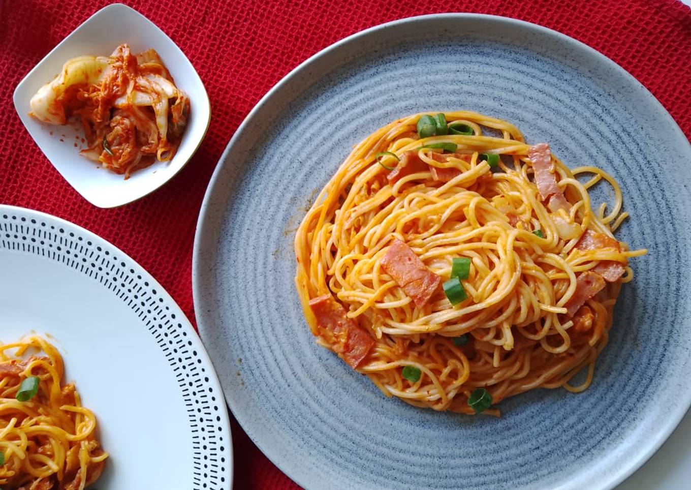Spaghetti Kimchi - creamy