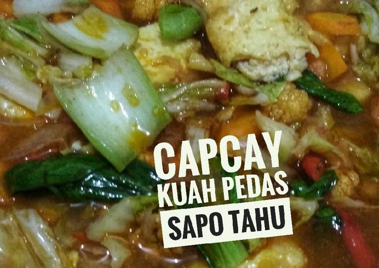 Langkah memasak Capcay Kuah Tofu yang Lezat Sekali