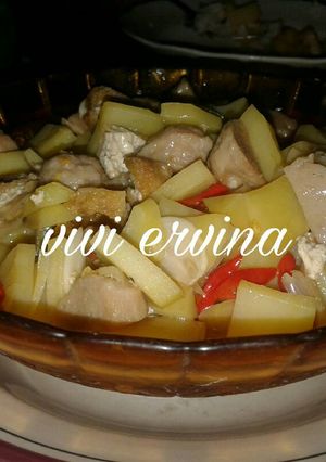Foto resep Tumis kentang bakso tahu