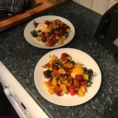 A picture of Chorizo Hash.