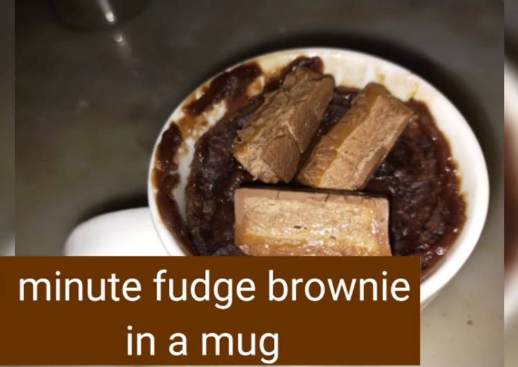 Step-by-Step Guide to Make Any-night-of-the-week 1 minute fudge brownie eggless in a mug