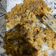 A picture of Aloo gobhi (potato cauliflower).