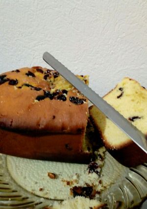 Una foto de Panqué de mantequilla con arándanos