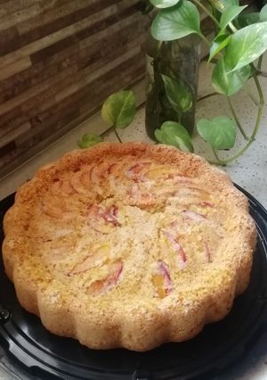 عکسی از دستور کیک آپساید داون شلیل 🍑