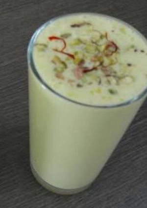 A picture of Dry Fruit & Kesar Lassi.