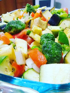 Una foto de Vegetales al horno