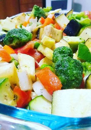 Una foto de Vegetales al horno