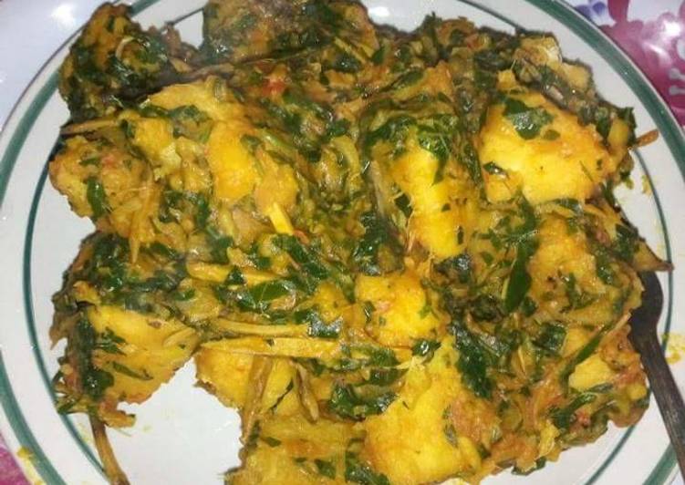 Recipe of Perfect Yam porriage with ugba and vegetable Cooking Basics for Beginners