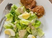 Gambar saus caesar salad