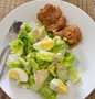 Langkah Mudah untuk Menyiapkan Chicken Leg Teriyaki &amp; Simple Caesar Salad, Enak