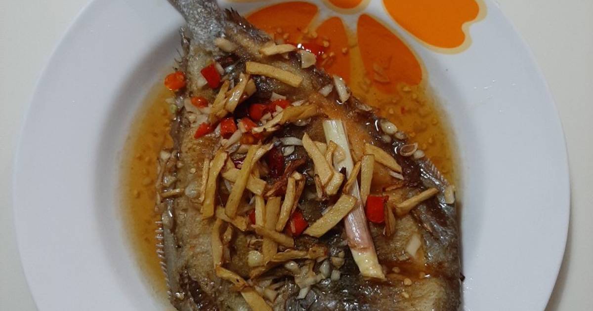 Resipi Ikan Bawal Masak Halia Dan Kicap Oleh Azemah Cookpad