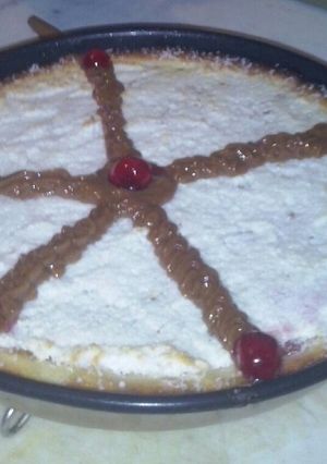 Una foto de Tarta de dulce de leche y coco