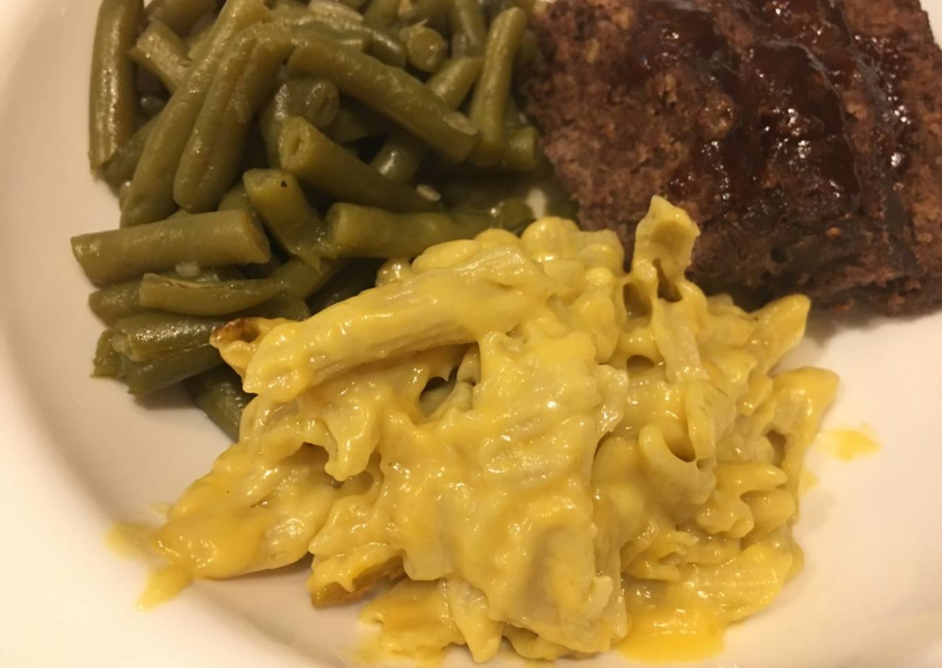 Pasta lentils Cheddar Zucchini