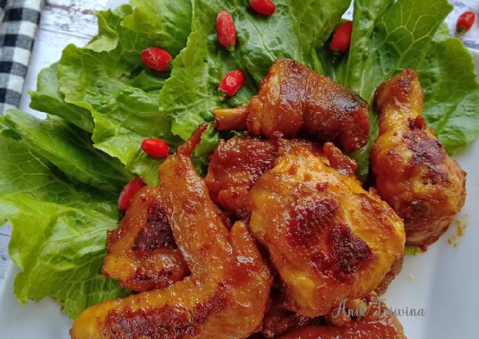 Resep Ayam Panggang Bumbu Rujak Anti Gagal