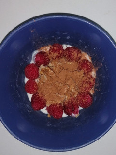 Una foto de Yogurt con arándanos