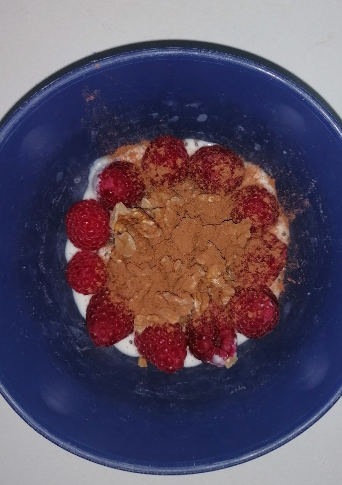 Una foto de Yogurt con arándanos