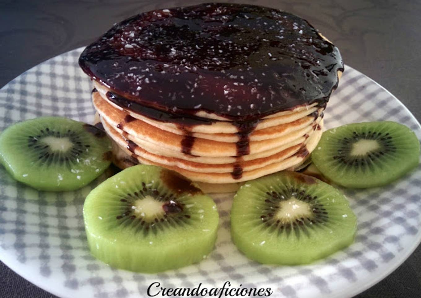 Tortitas de claras con coco rallado