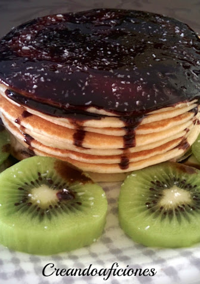 Una foto de Tortitas de claras con coco rallado