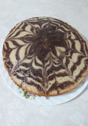 عکسی از دستور کیک زبرا 😋