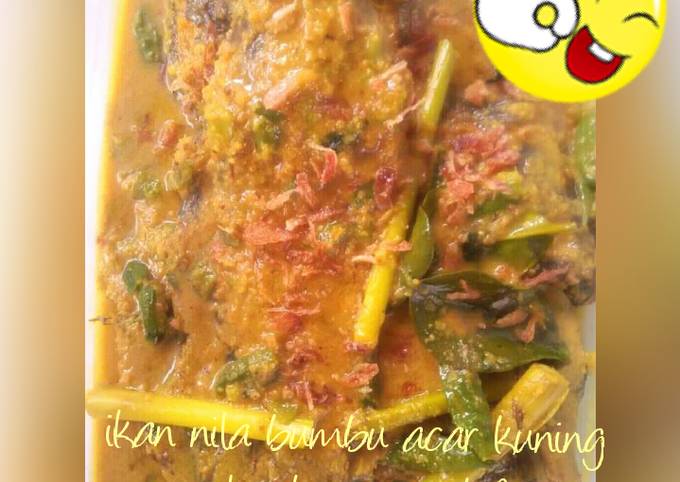 Anti Ribet, Bikin Ikan nila bumbu acar kuning ala dapur madaf Bunda Pasti Bisa