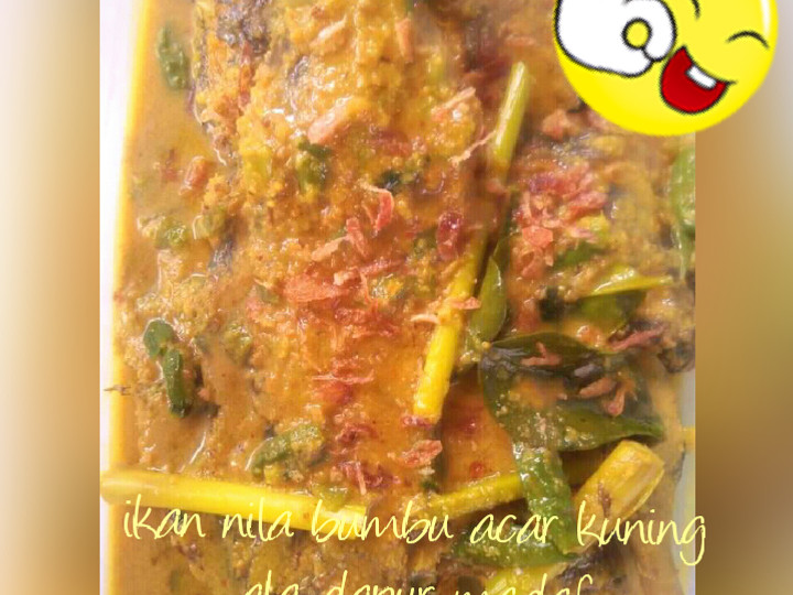 Anti Ribet, Bikin Ikan nila bumbu acar kuning ala dapur madaf Bunda Pasti Bisa