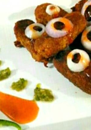 A picture of Soya and lentil kebab.