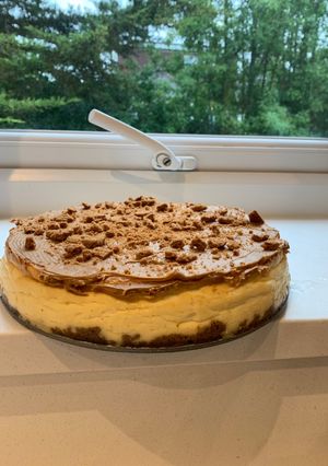 Una foto de Cheesecake sabor lotus mmmm