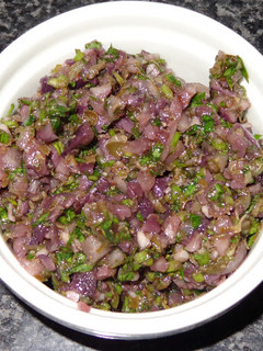 Una foto de Salsa de chimichurri tapenade