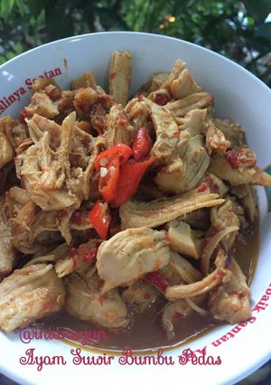 Foto resep Ayam Suwir Bumbu Pedas