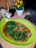 Tumis Daun Ubi Ketela Cumi Asin