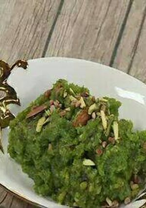 A picture of Green peas ka halwa.