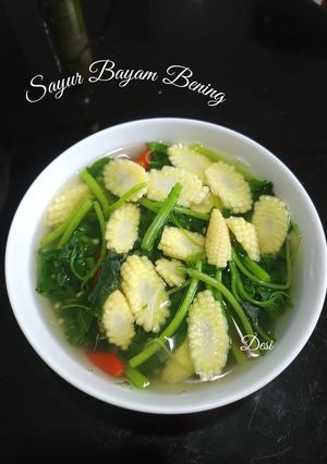 Foto resep Sayur Bayam Bening