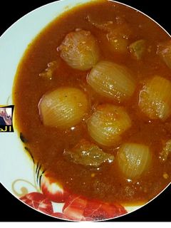 صورة لوصفة ملاح البصل (القاورما)