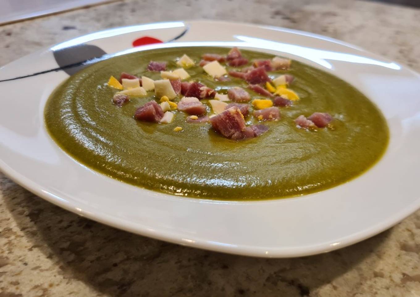 Crema de espinacas, champiñones y zanahorias