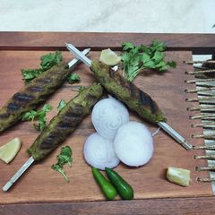 A picture of Green Peas Seekh Kabab.