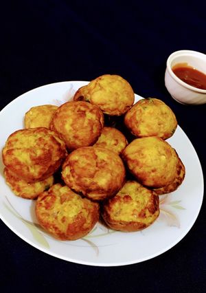 A picture of Low Oil Egg Fritters.