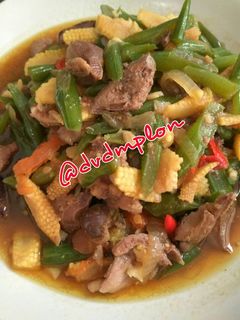 Foto resep Tumis buncis dan jagung putren ala mama vio