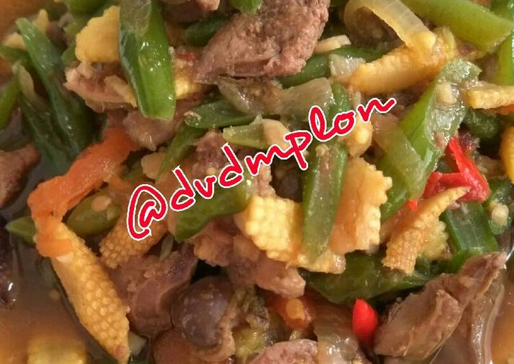 Bahan meracik Tumis buncis dan jagung putren ala mama vio Lezat