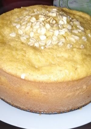Una foto de Queque de naranja y zanahoria en licuadora