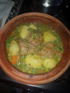 صورة لوصفة طاجين الدجاج بالخضر 😋😋😋