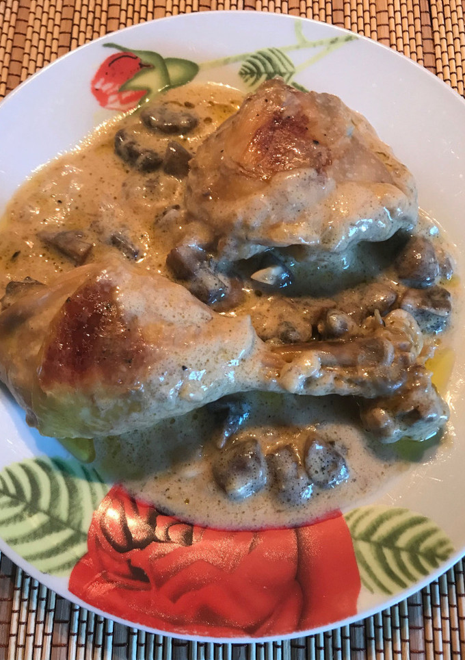 Una foto de Pollo al cava