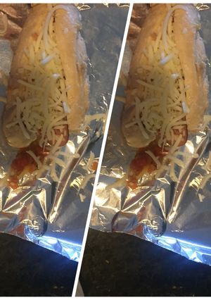 Una foto de pollo relleno