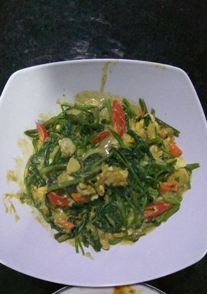 Foto resep Tumis Kangkung Telor Asin