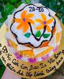 Bánh bông lan trứng muối cho ngày 20.10