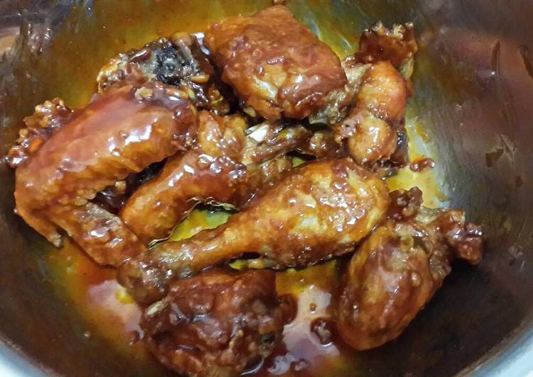 Langkah Mudah untuk Menyiapkan Ayam goreng crunchy ala bonchon /dakgangjeong, Lezat