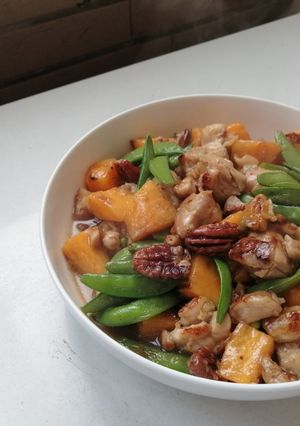 柿子雞肉照燒 的食譜成品照片