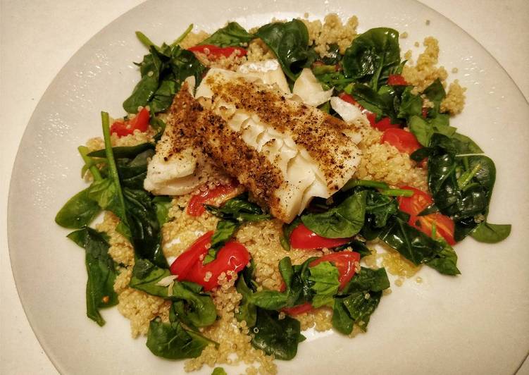 Easiest Way to Make Award-winning Cod with quinoa salad