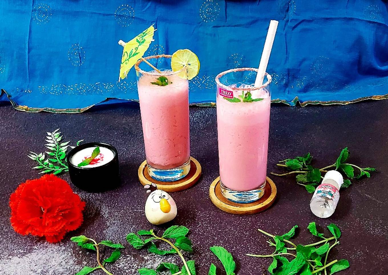 Amritsari Rose Lassi