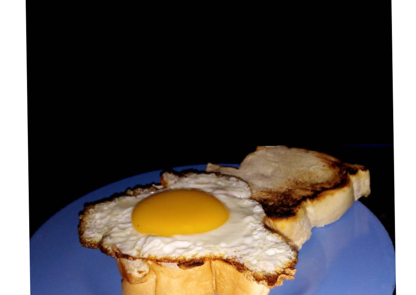 Sunny side egg sandwich