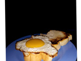Sunny side egg sandwich